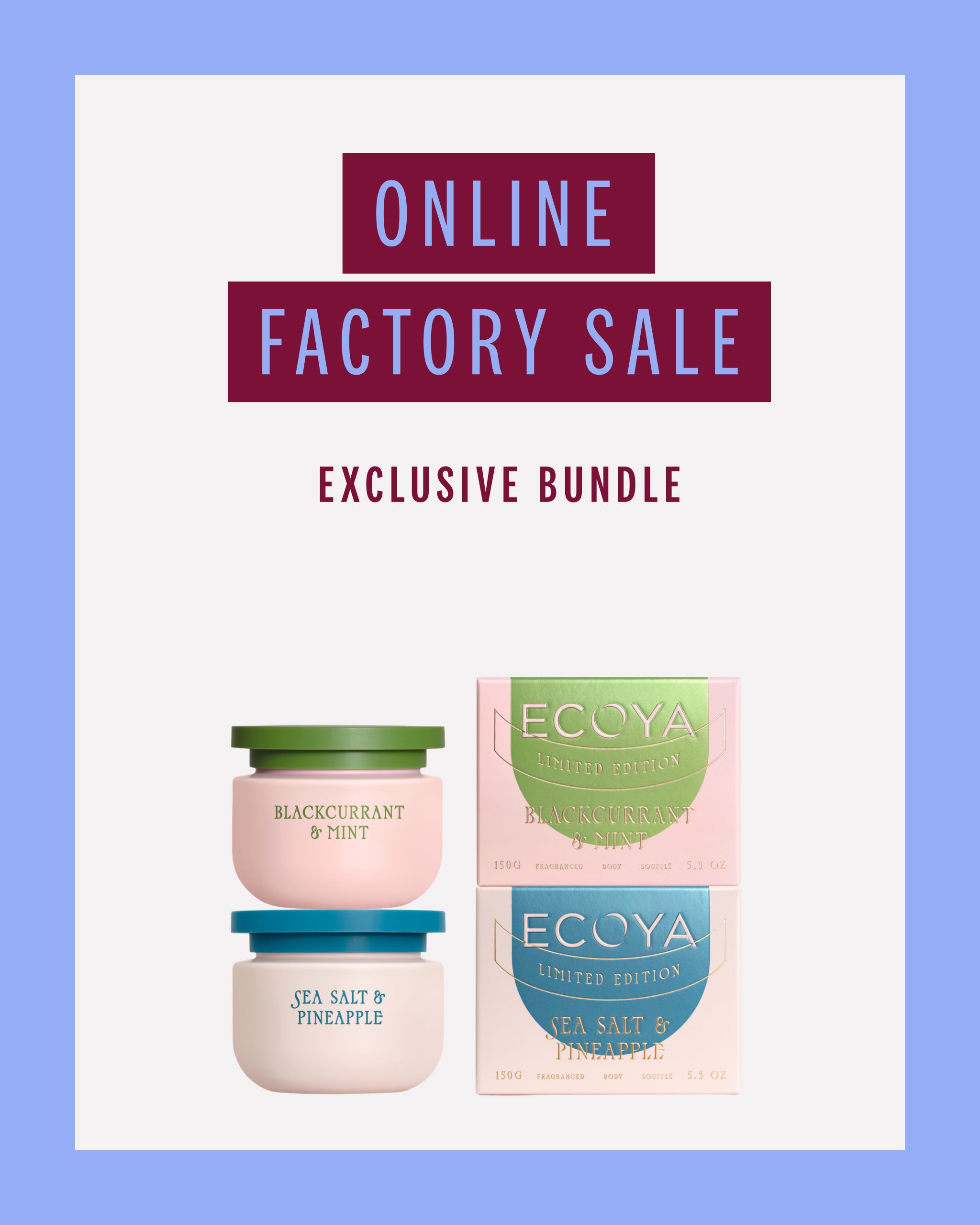 High Summer Body Souffle Duo - Blackcurrant & Mint / Sea Salt & Pineapple