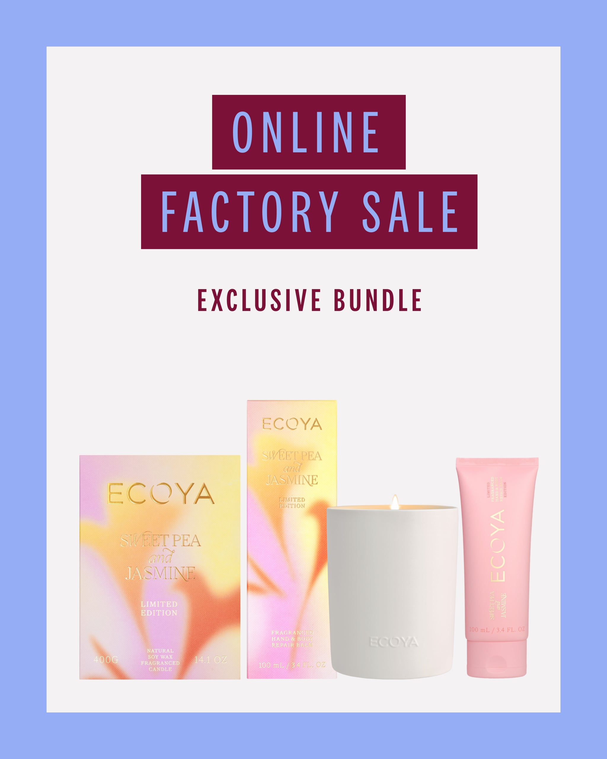 Sweet Pea & Jasmine Candle & Balm Duo