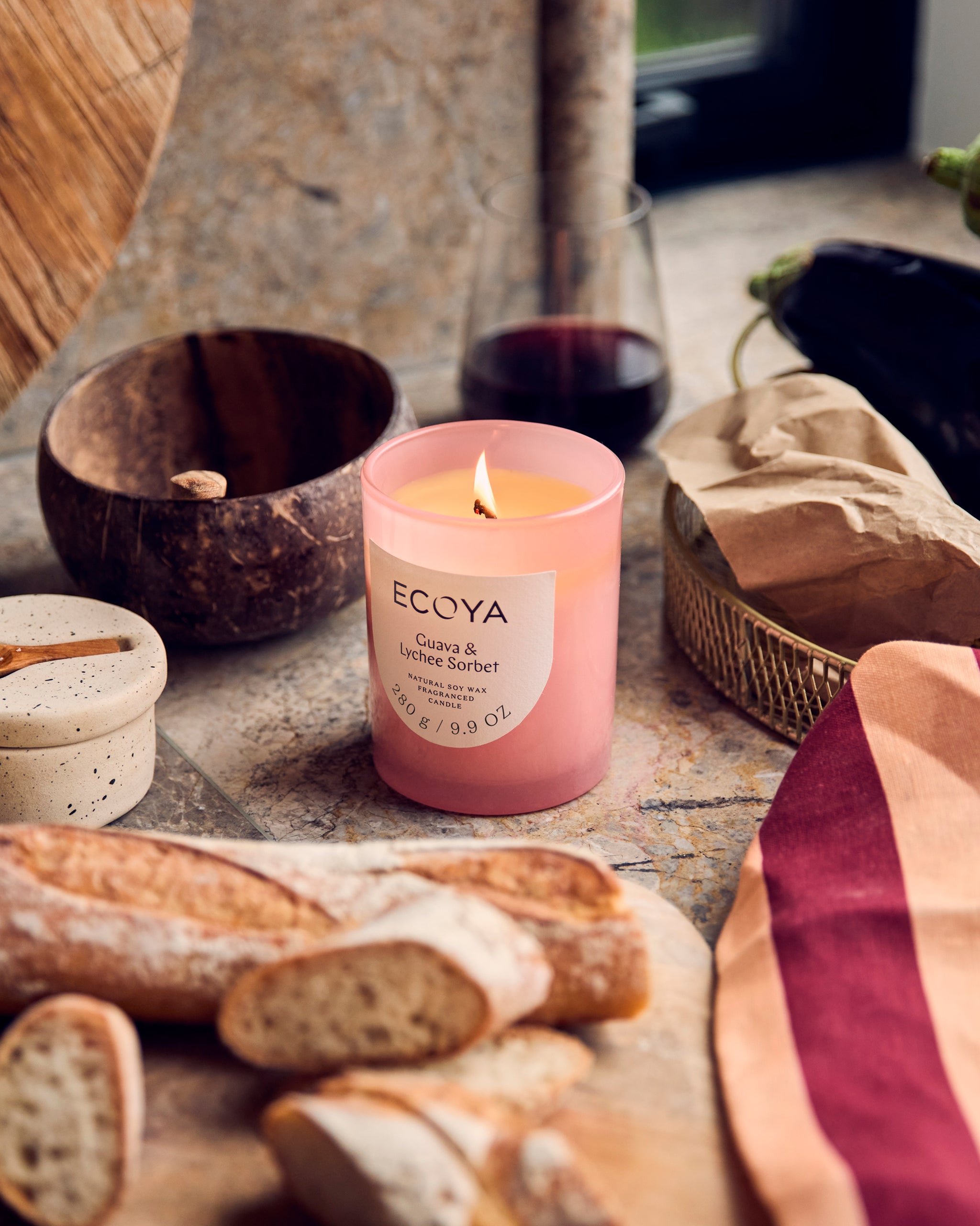 Guava & Lychee Sorbet Metro Candle