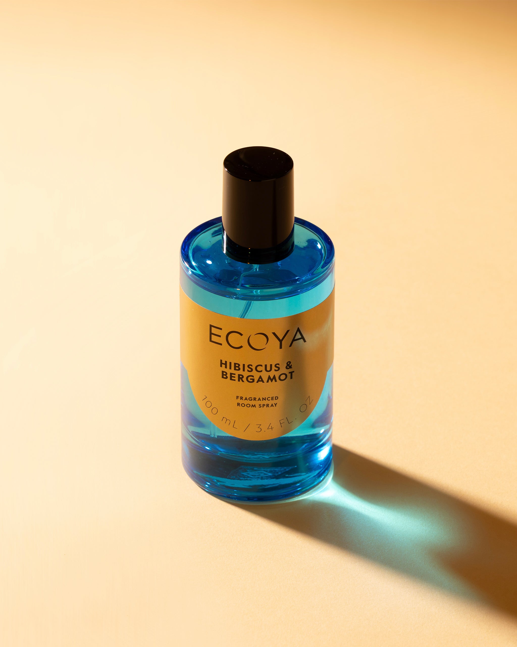 Blue room spray bottle in a limited edition holiday scent