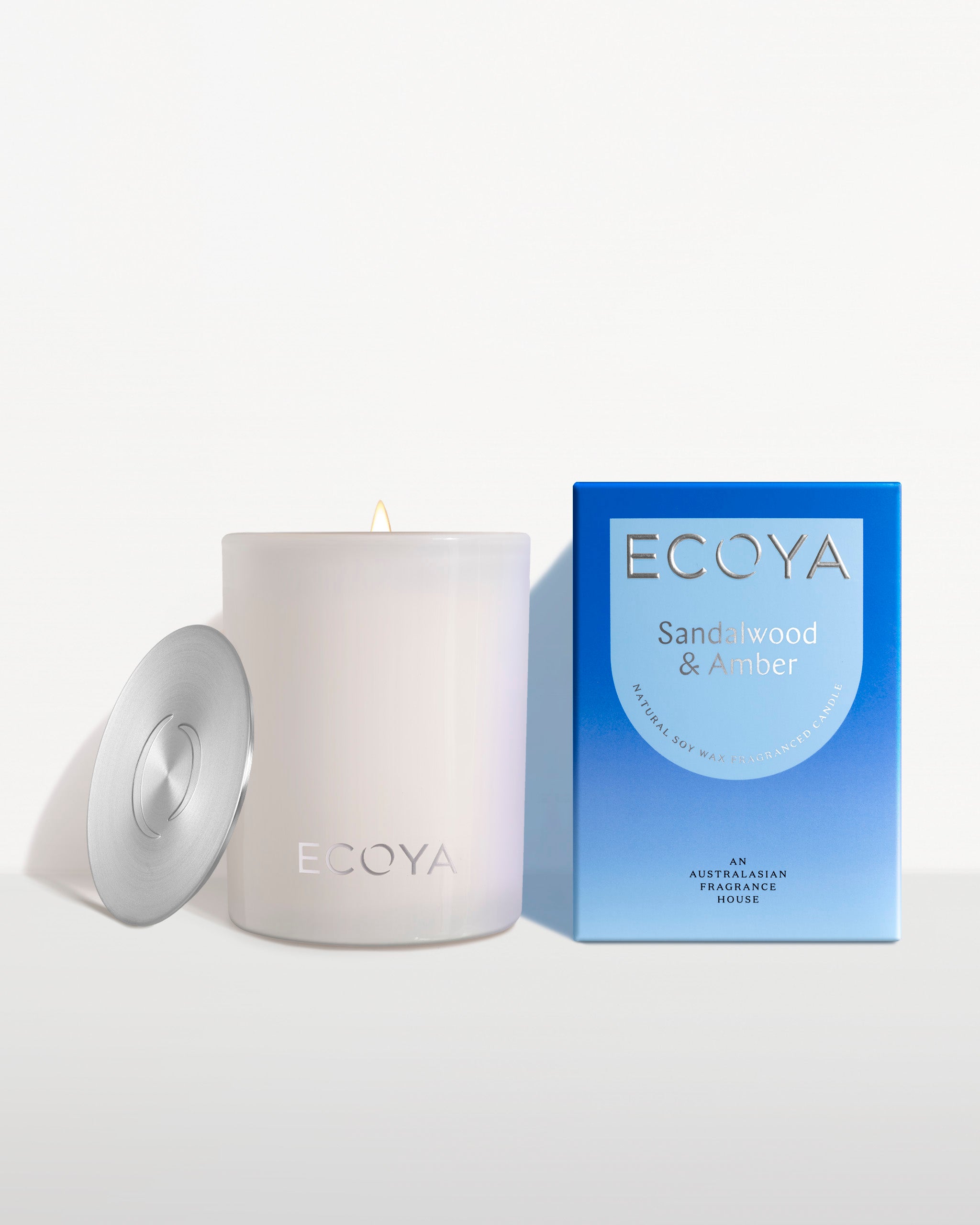 Sandalwood & Amber Madison Candle 400g | Signature Home Fragrance