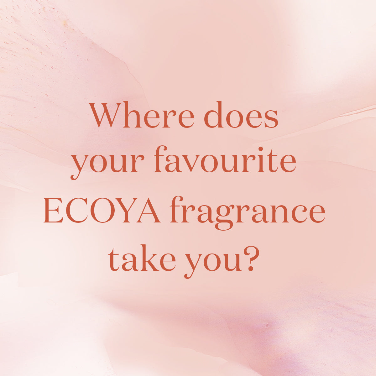 Where does your favourite ECOYA fragrance take you?