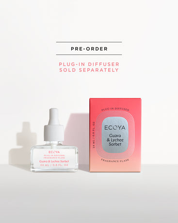 Pre-order: Plug-In Diffuser Fragrance Flask: Guava & Lychee Sorbet