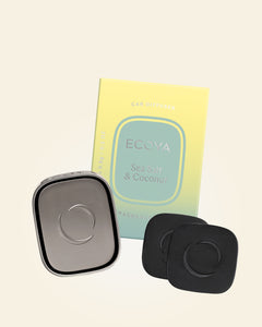 Sea Salt & Coconut Car Diffuser Starter Set