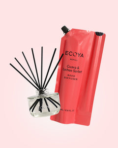 Guava & Lychee Sorbet Reed Diffuser & Refill