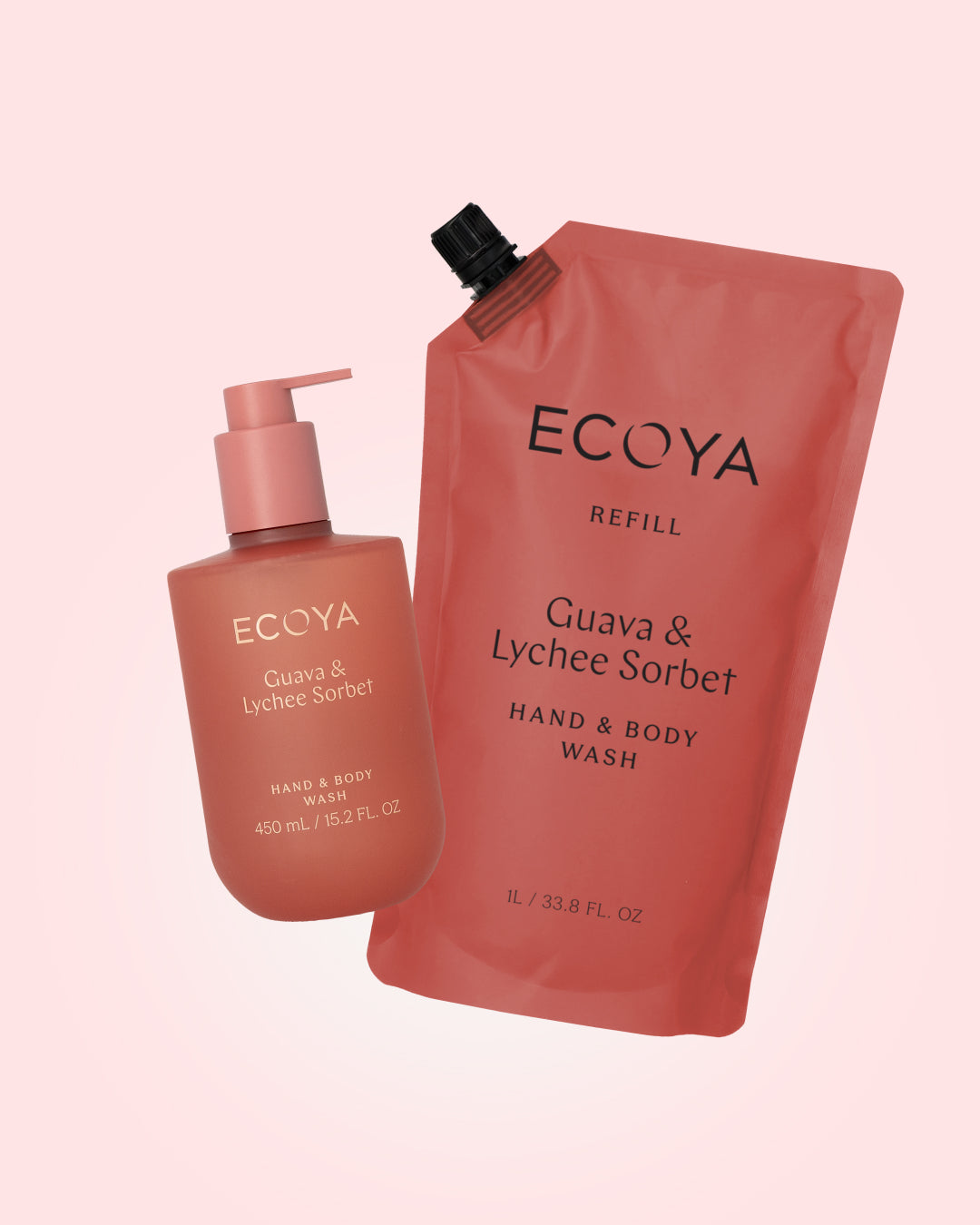 Guava & Lychee Sorbet Hand & Body Wash & Refill