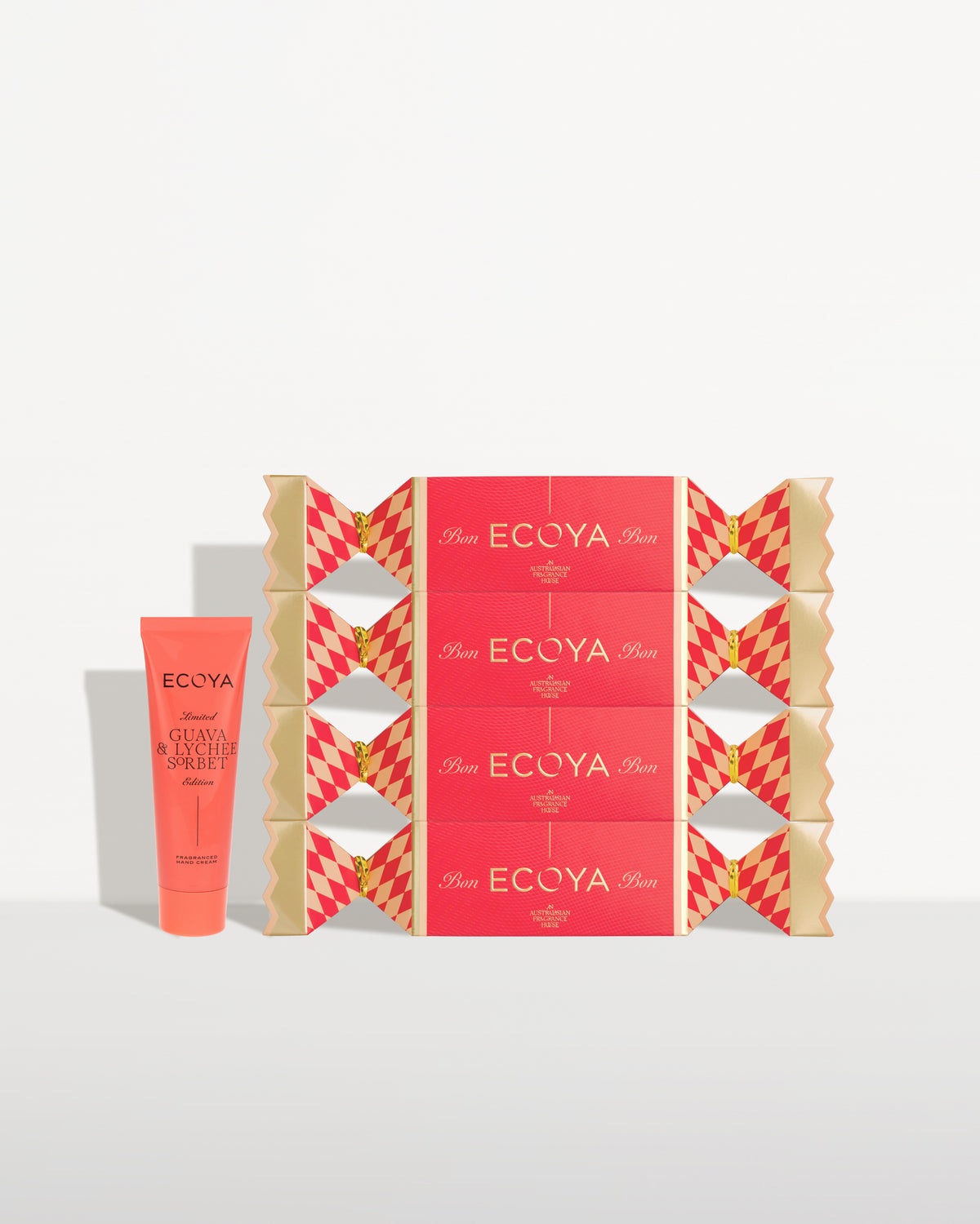 Guava & Lychee Sorbet Hand Repair Bon Bon, Set of Four