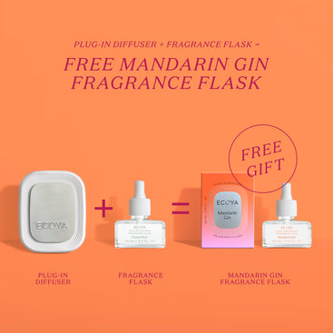 FREE Mandarin Gin Fragrance Flask with a Plug-In Diffuser and Fragrance Flask Set