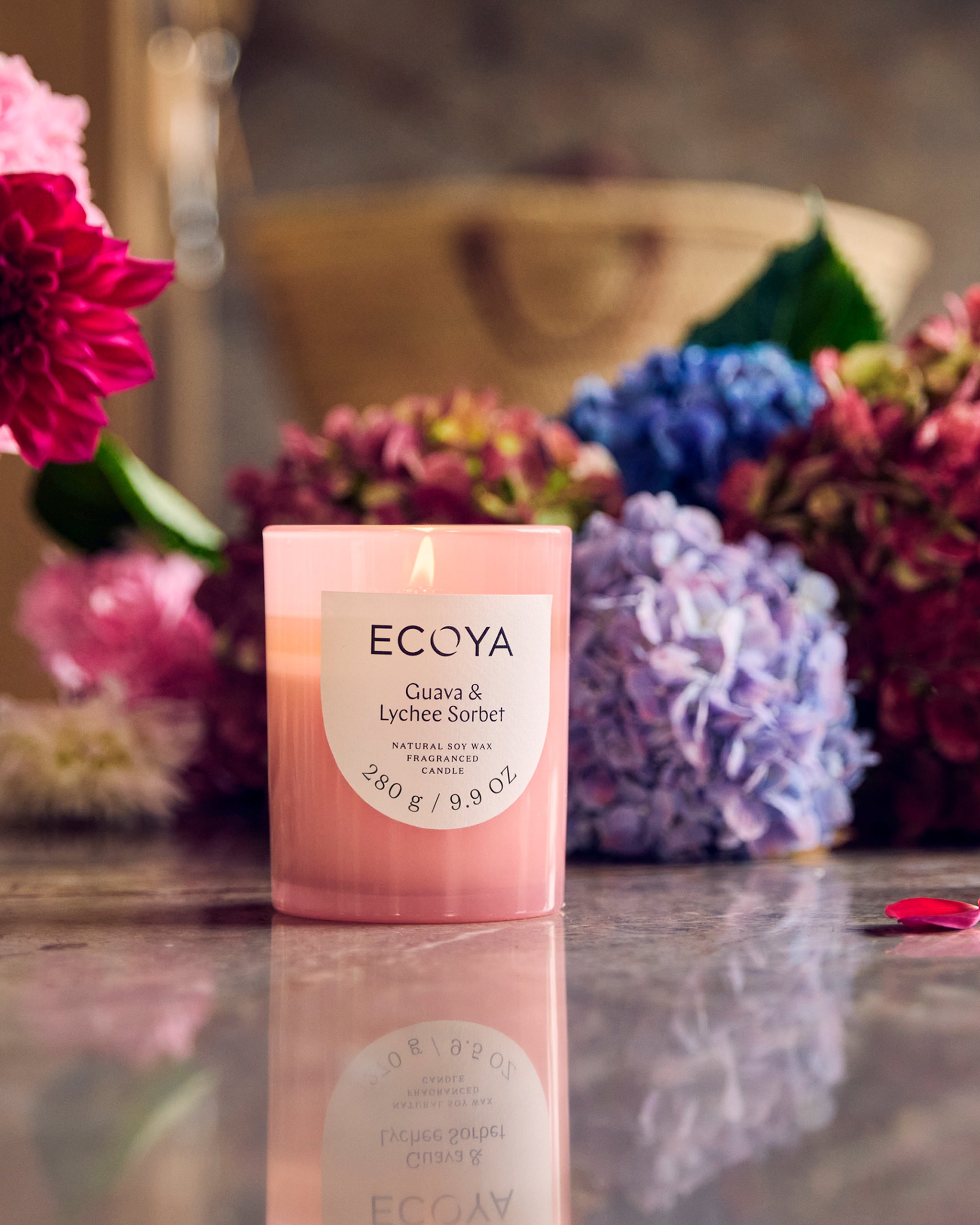 Guava & Lychee Sorbet Metro Candle