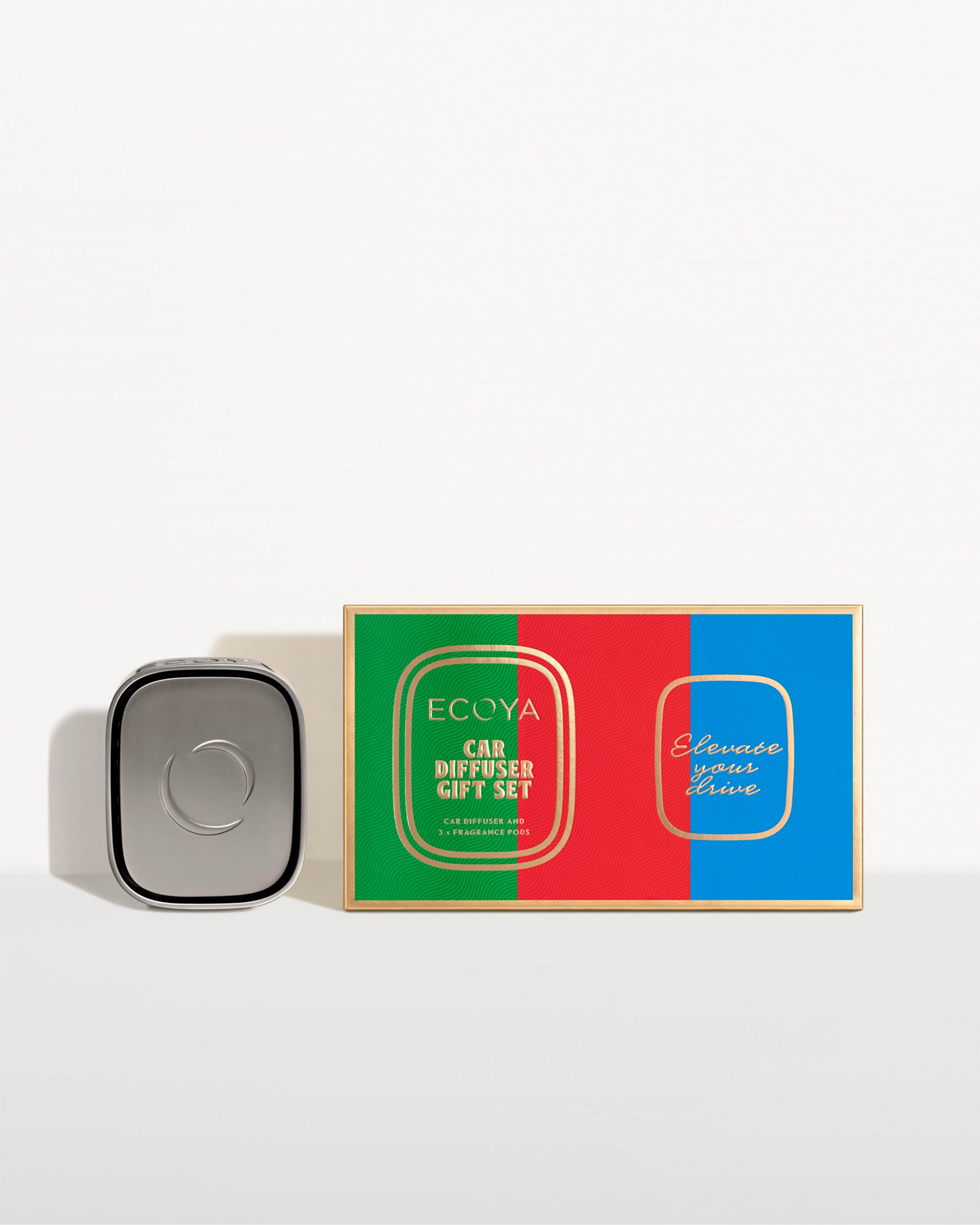 three fragrance car diffuser gift set from the ecoya holiday collection 