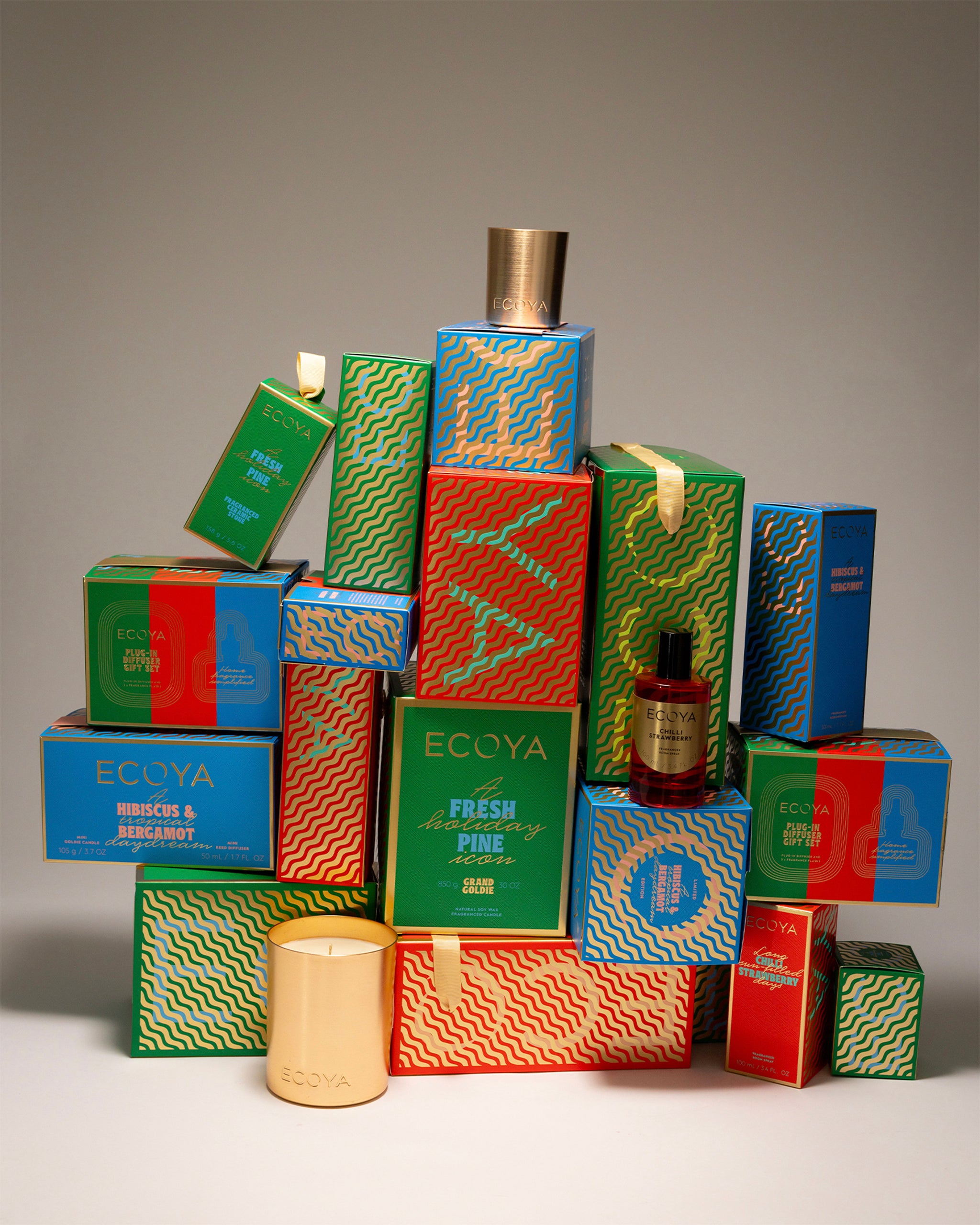 ecoya holiday collection featuring fresh pine