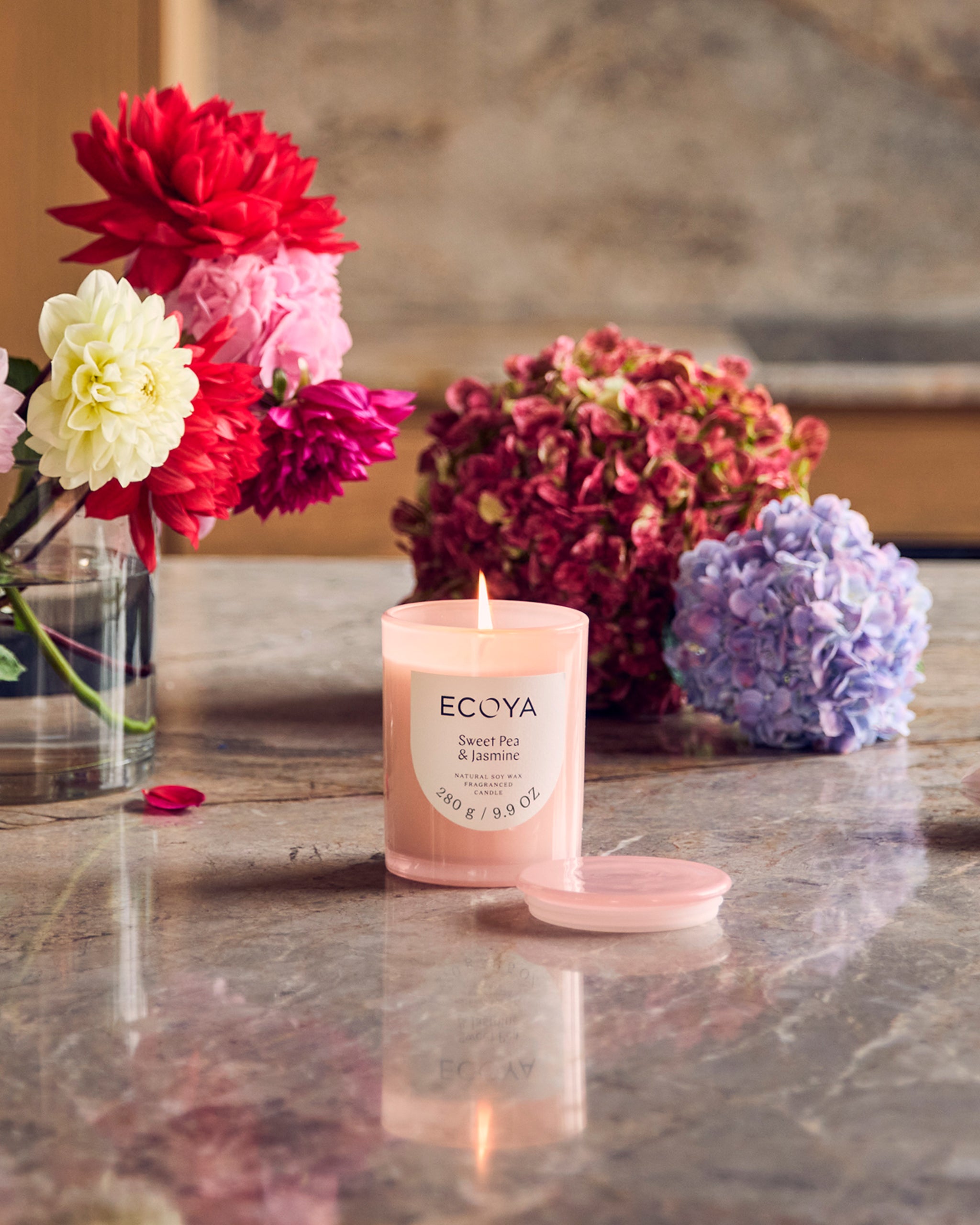 Sweet Pea & Jasmine Metro Candle 280g | Signature Home Fragrance