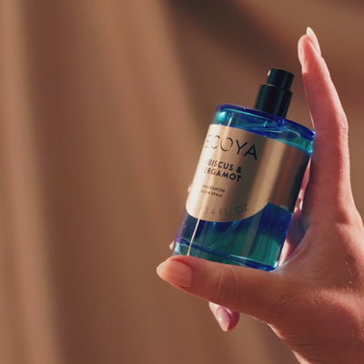 new limited edition room spray housed in a blue bottle