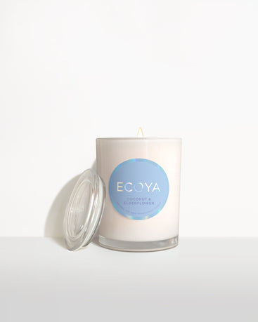 coconut & elderflower candle